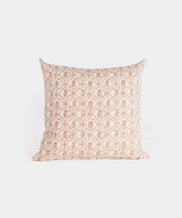 Lattice Flower Cotton Scatter Cushion in Pink