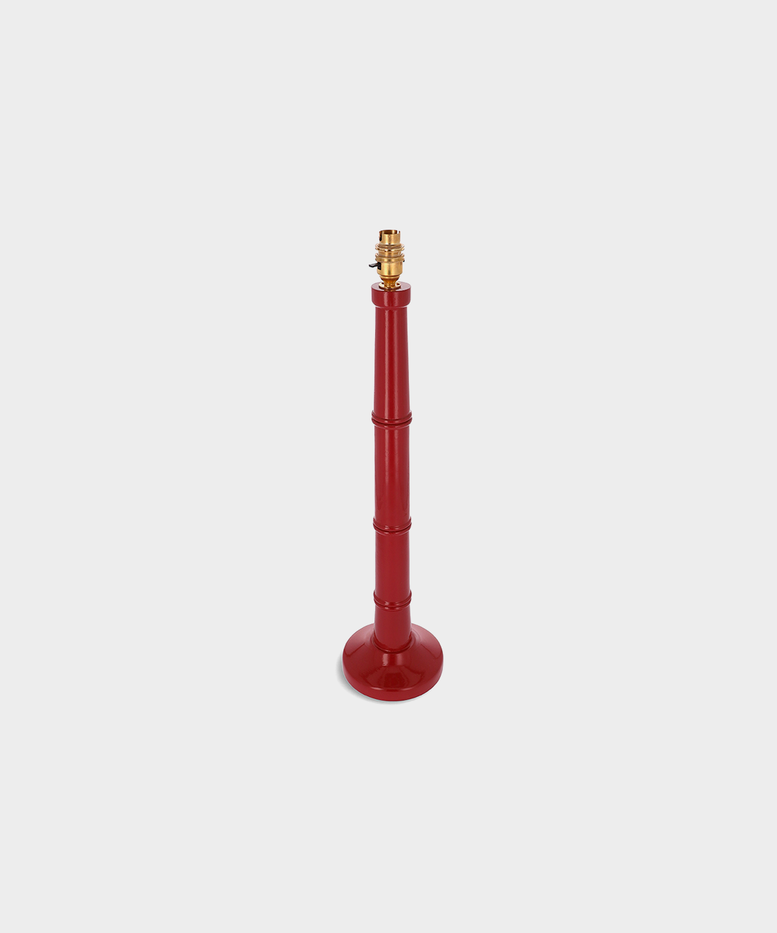 Bamboo Lamp Base in Trilogy Red