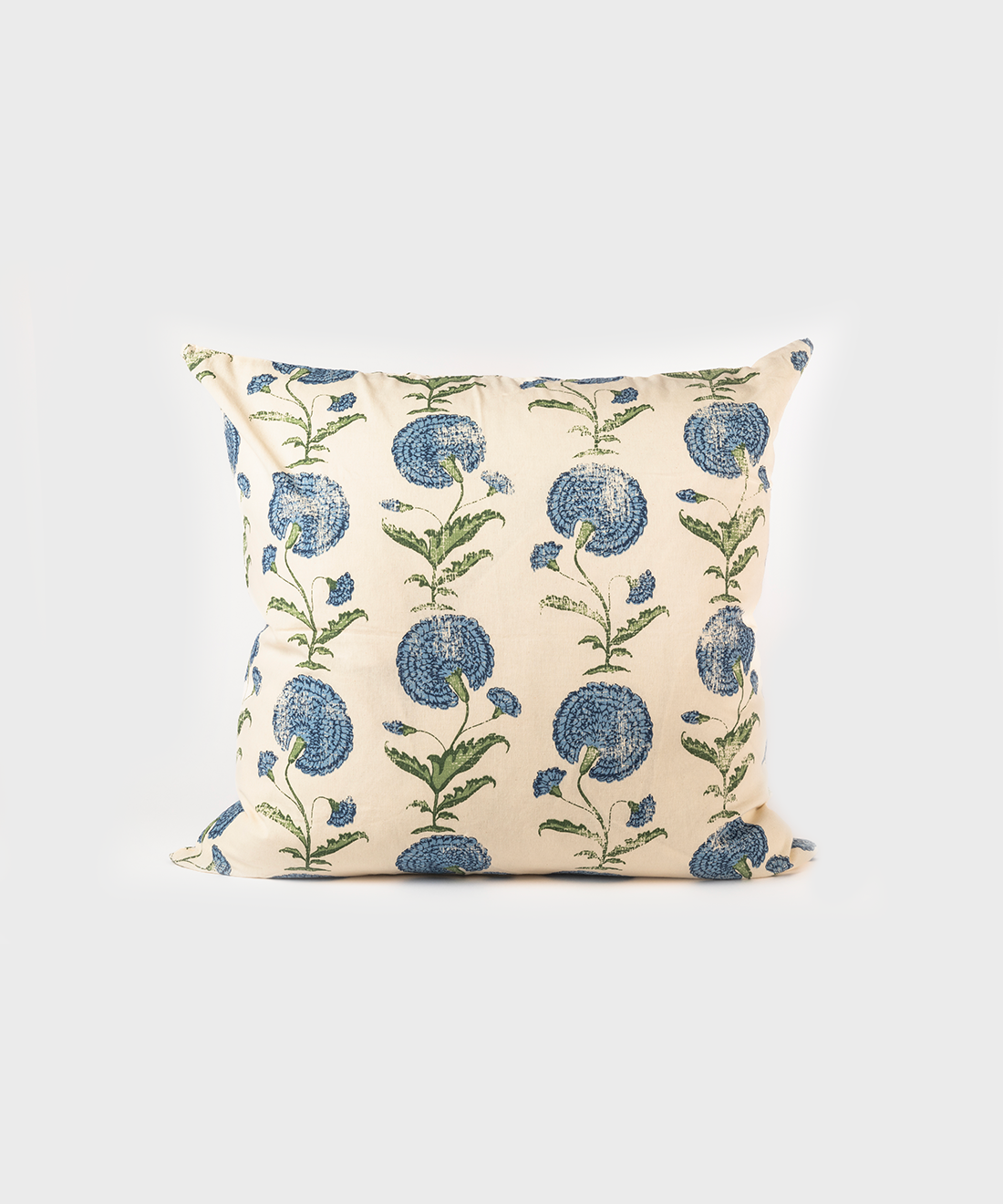 Poppy Scatter Cushion in Blue, Cotton