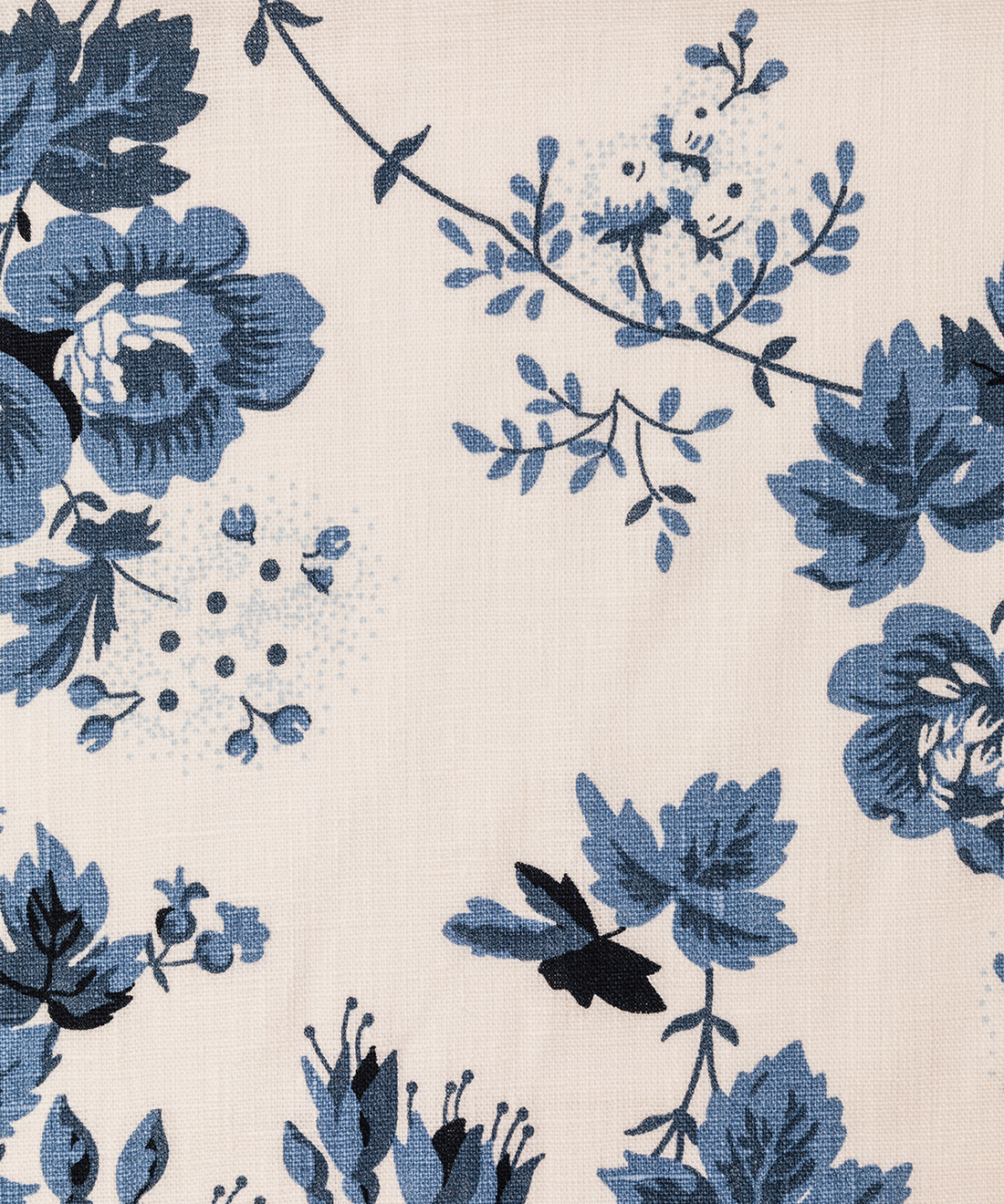 Pre-Cut Fabrics: Florence Linen & Cotton Blend in Royal Blue