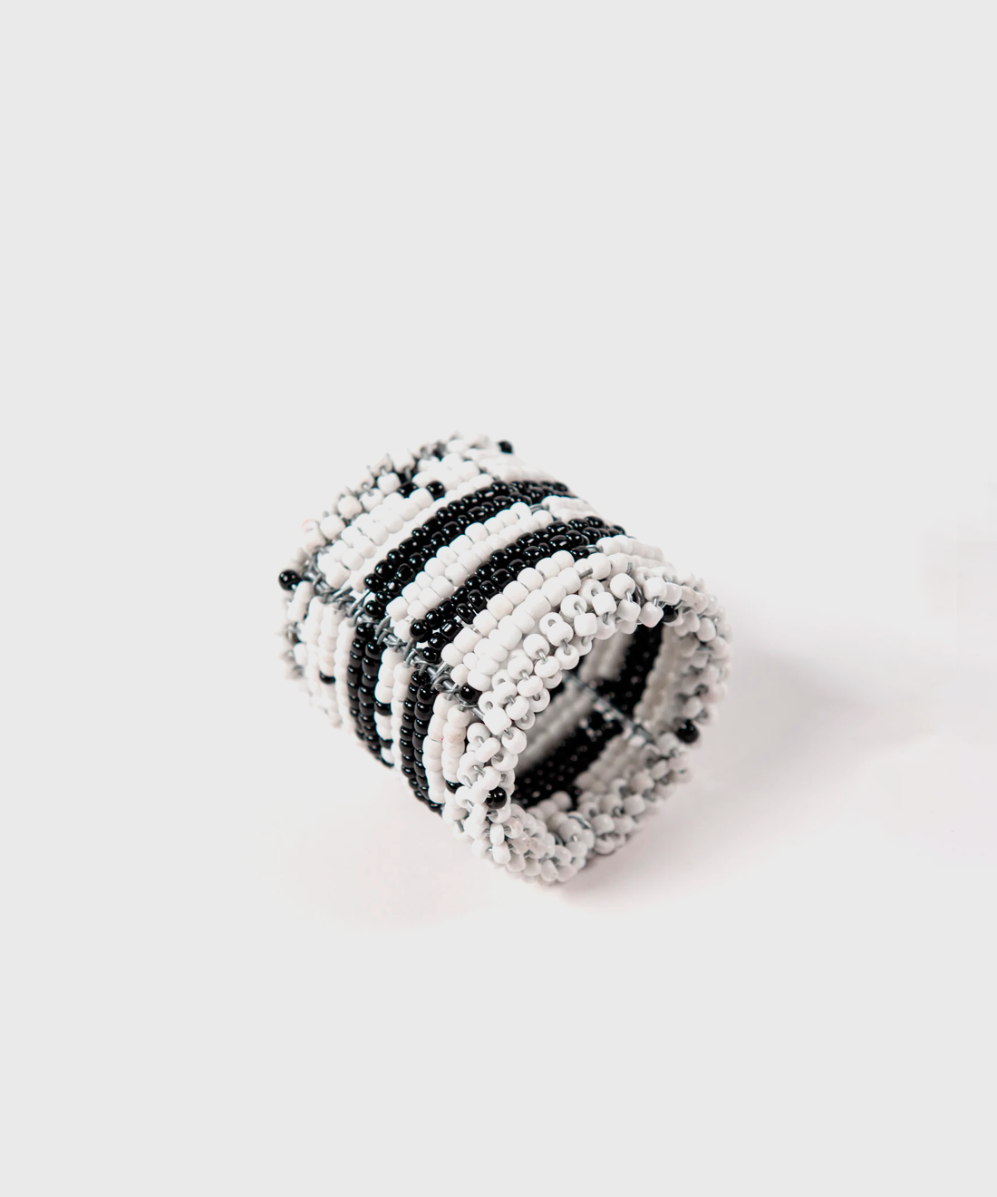 Silver beaded hot sale napkin rings