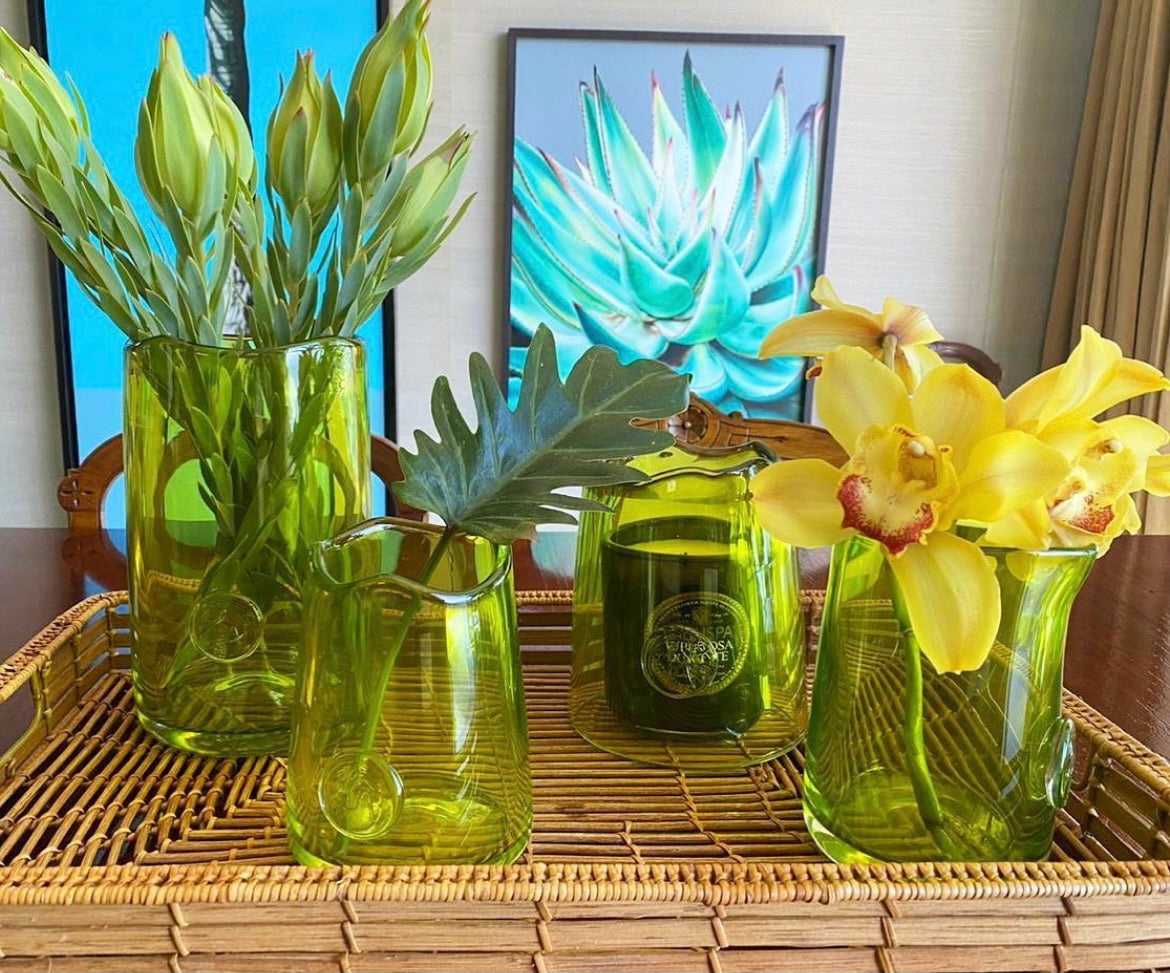 Lara Tall Vase, Olive