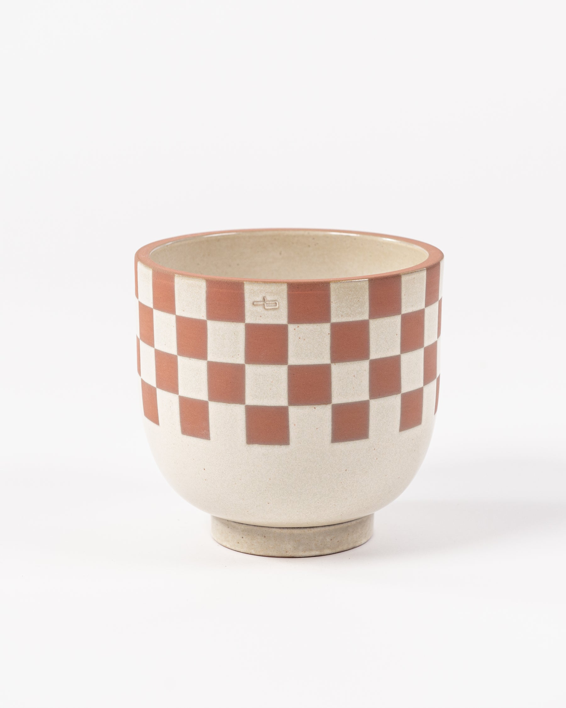 Terracotta and Check Pots