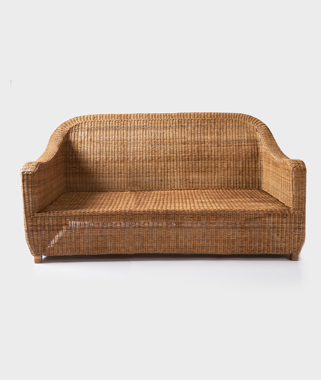 Cane sofa hot sale 3 seater