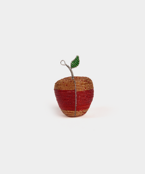 Beaded Apple Ornament