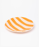 Pink and Orange Ceramic Plate