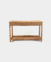 Cane Console Table