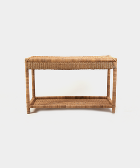 Cane Console Table