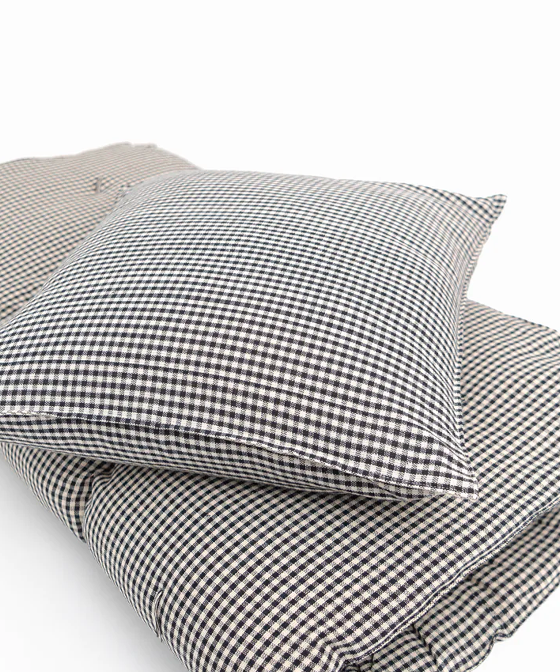 Tensira Cushion Cover in Navy Gingham