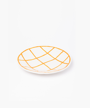 Orange Stripe Ceramic Plate