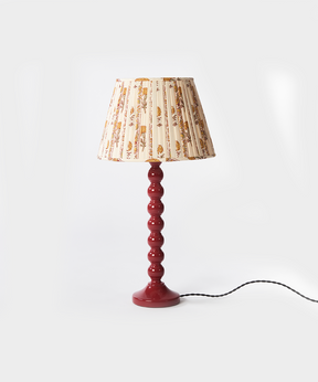 Trilogy Red Bobbin Lamp With Shade Set