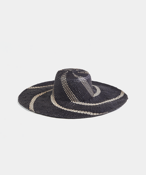 Market Hat in Black Spiral