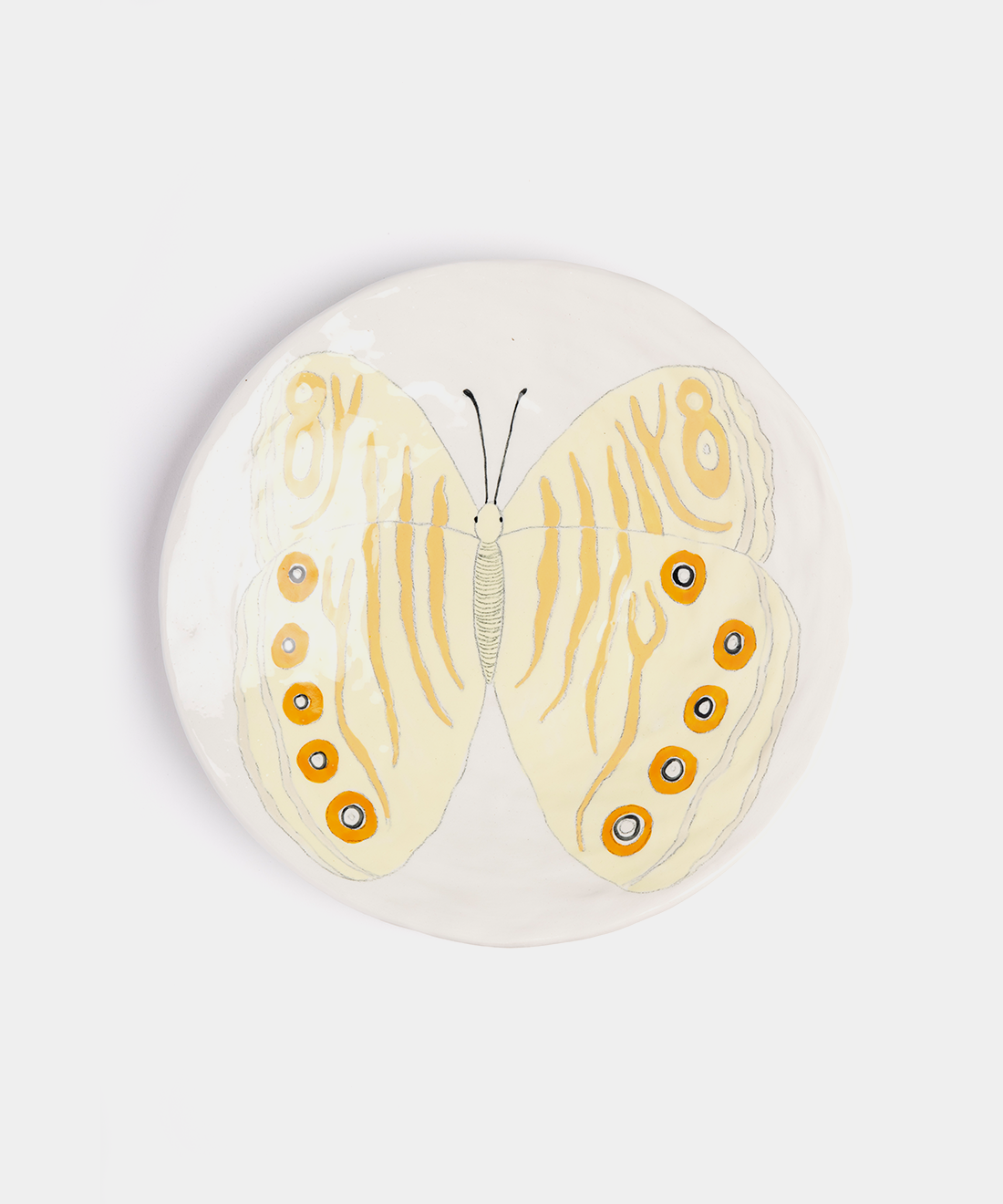 Medium Butterfly Ceramic Plates, 10