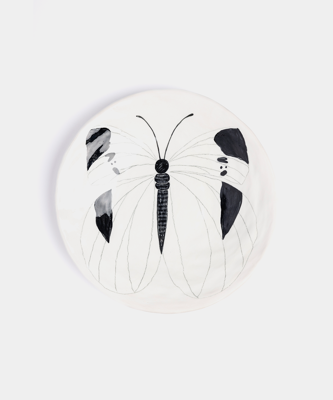 Medium Butterfly Ceramic Plates, 1