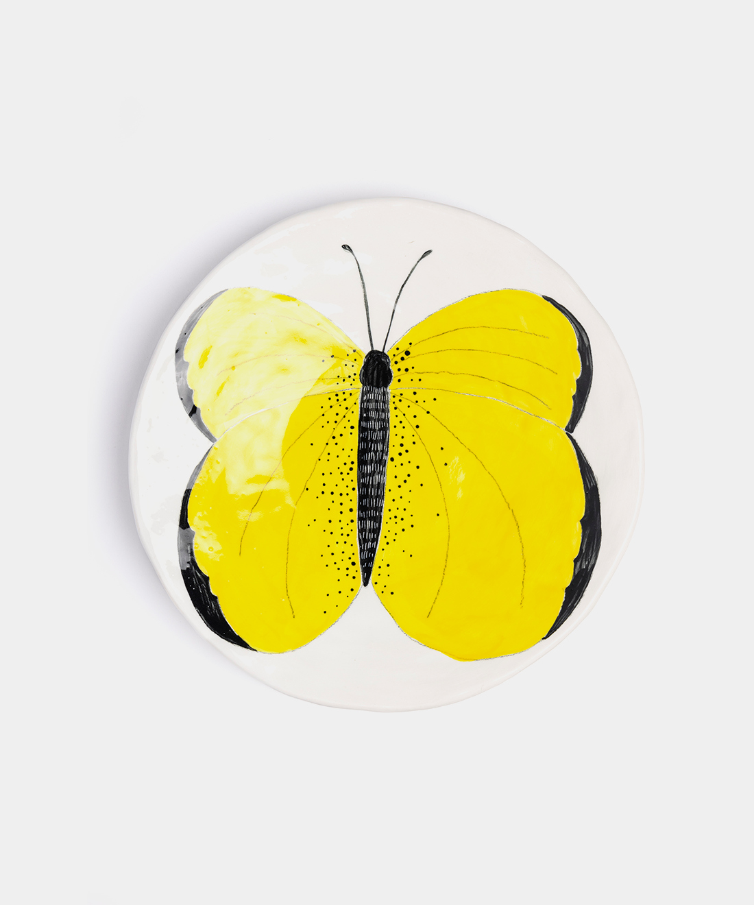 Medium Butterfly Ceramic Plates, 3