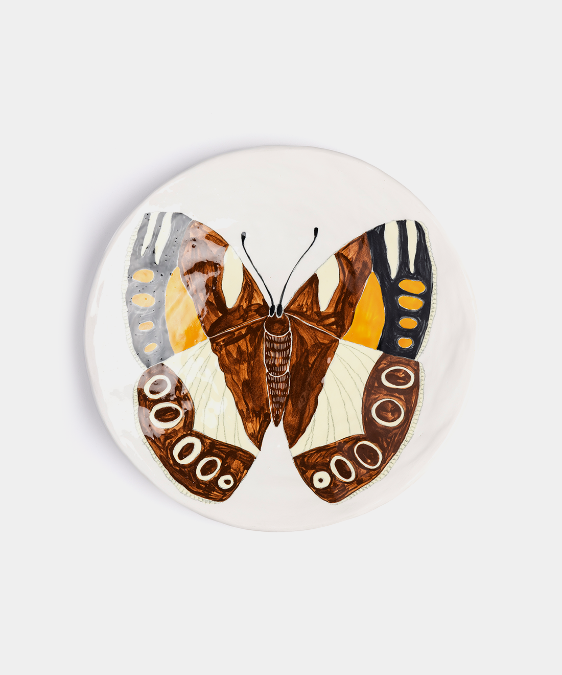 Medium Butterfly Ceramic Plates, 4