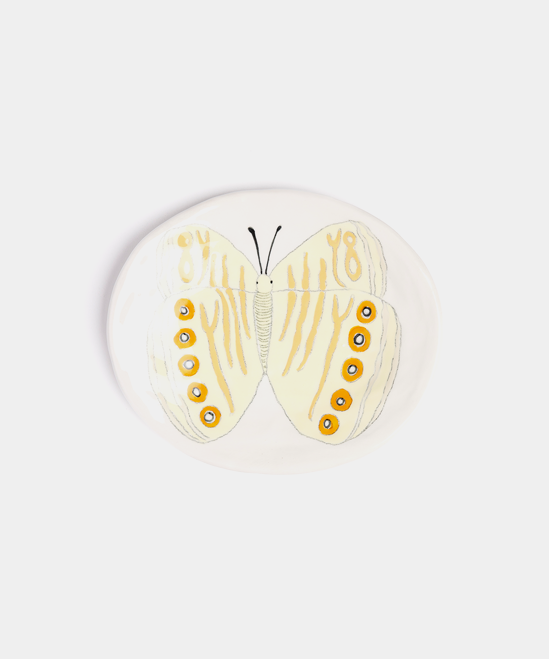 Small Butterfly Ceramic Plates, 2