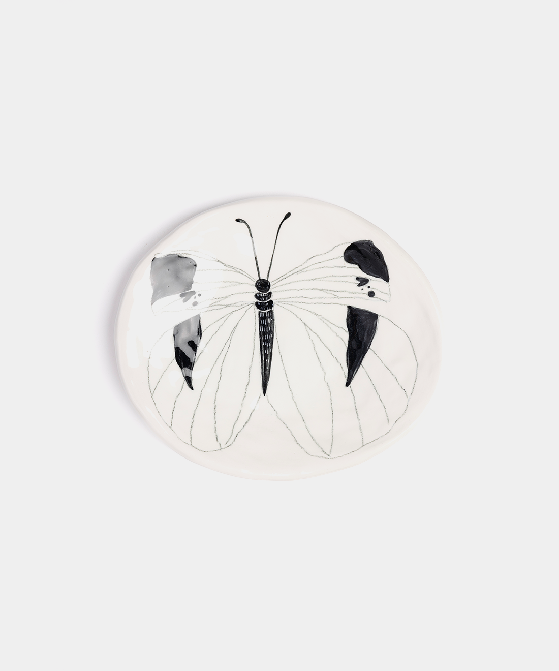 Small Butterfly Ceramic Plates, 4