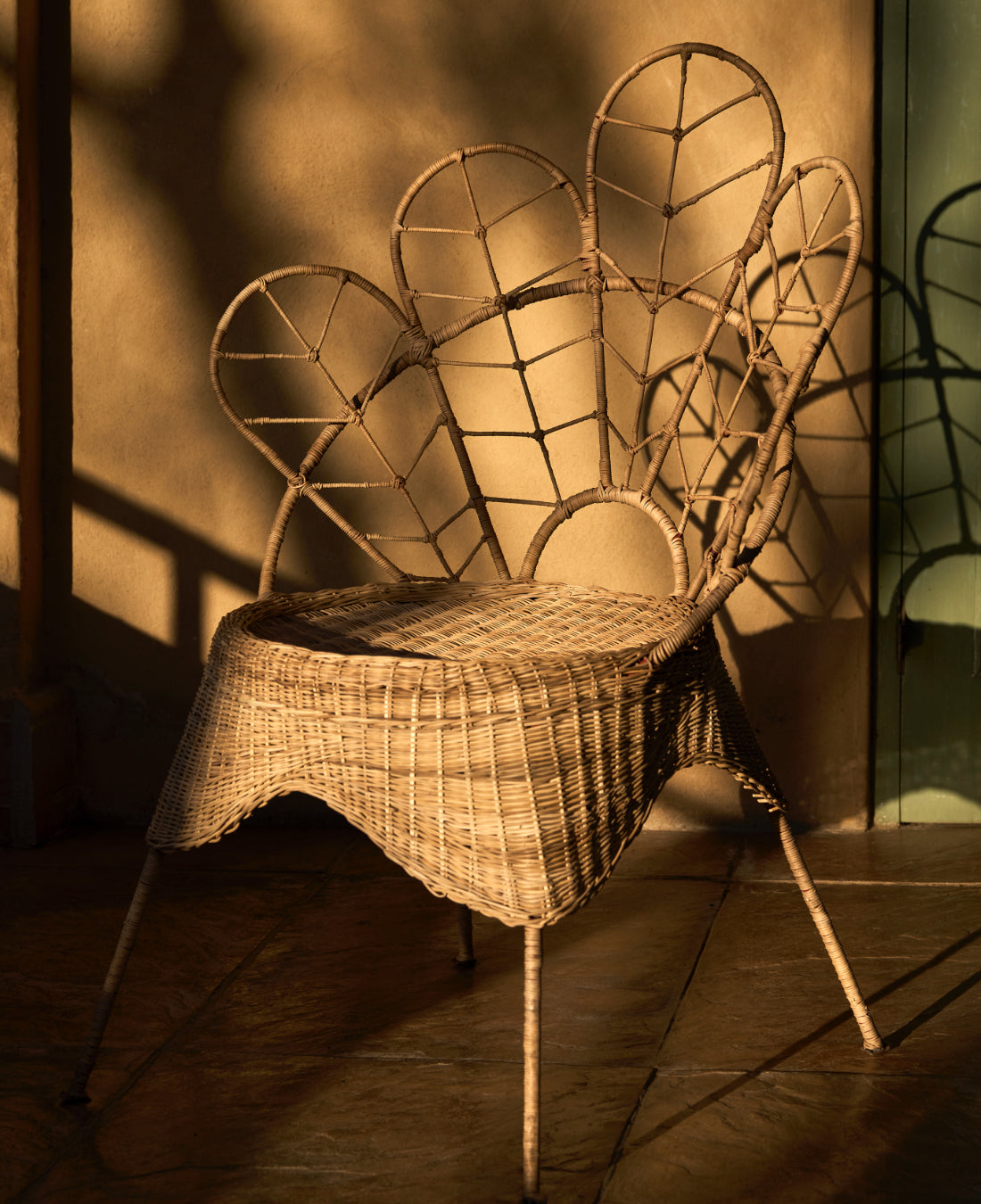 Cane Flower Chair