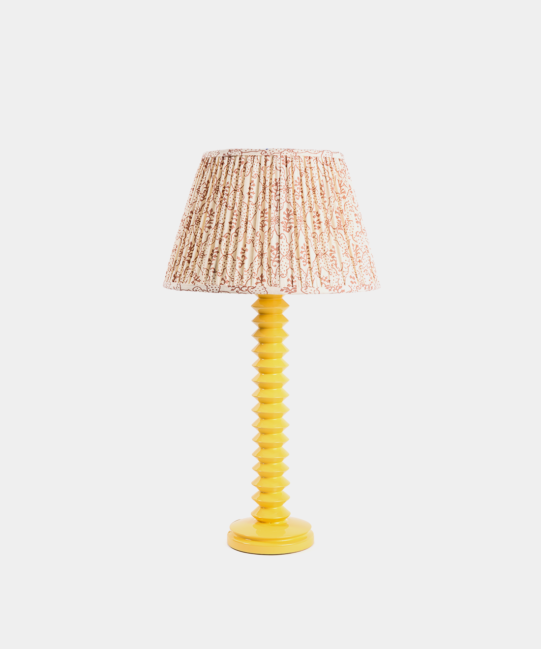 Aztec Lamp Base in Citron