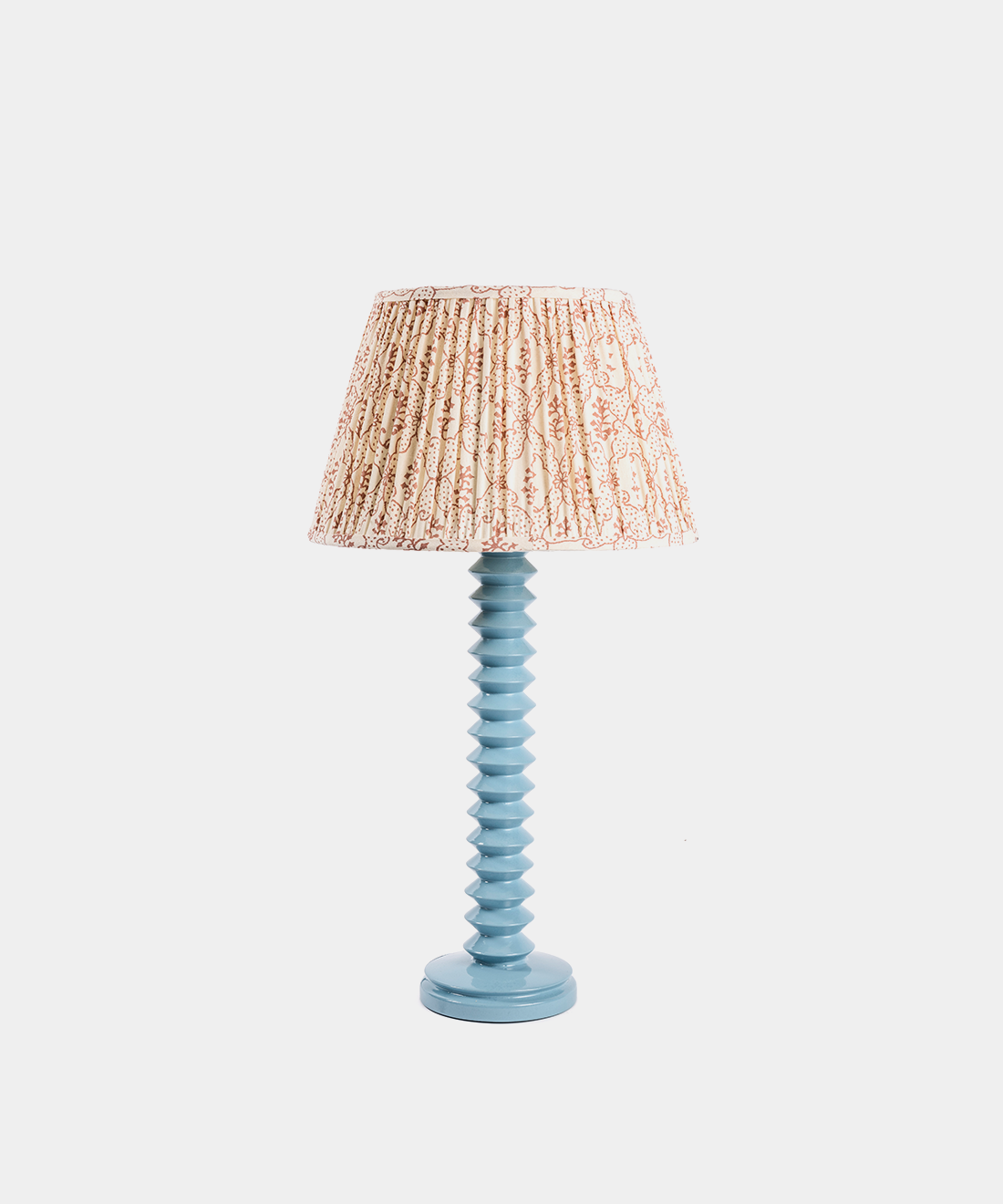 Aztec Lamp Base in Stone Blue