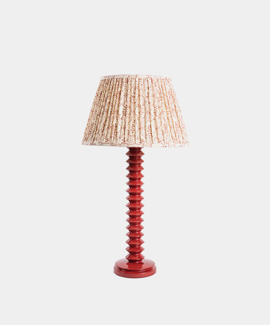 Aztec Lamp Base in Trilogy Red