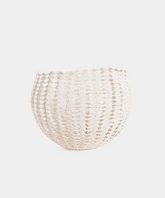 Crochet Moon Basket in White