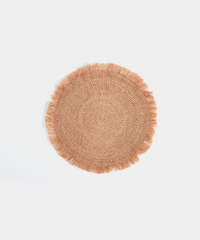 Large Natural Fringed Placemat (Set of 2)