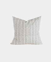 Juniper Stripe Cotton Scatter Cushion in Indigo