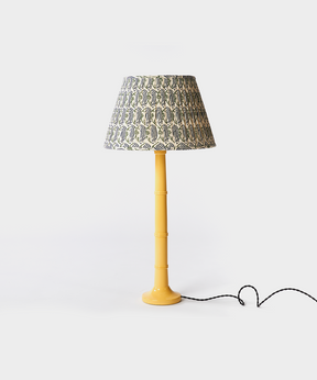 Citron Bamboo Lamp With Shade Set