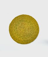 Gone Rural Woven Grass Place Mat in Lime Green