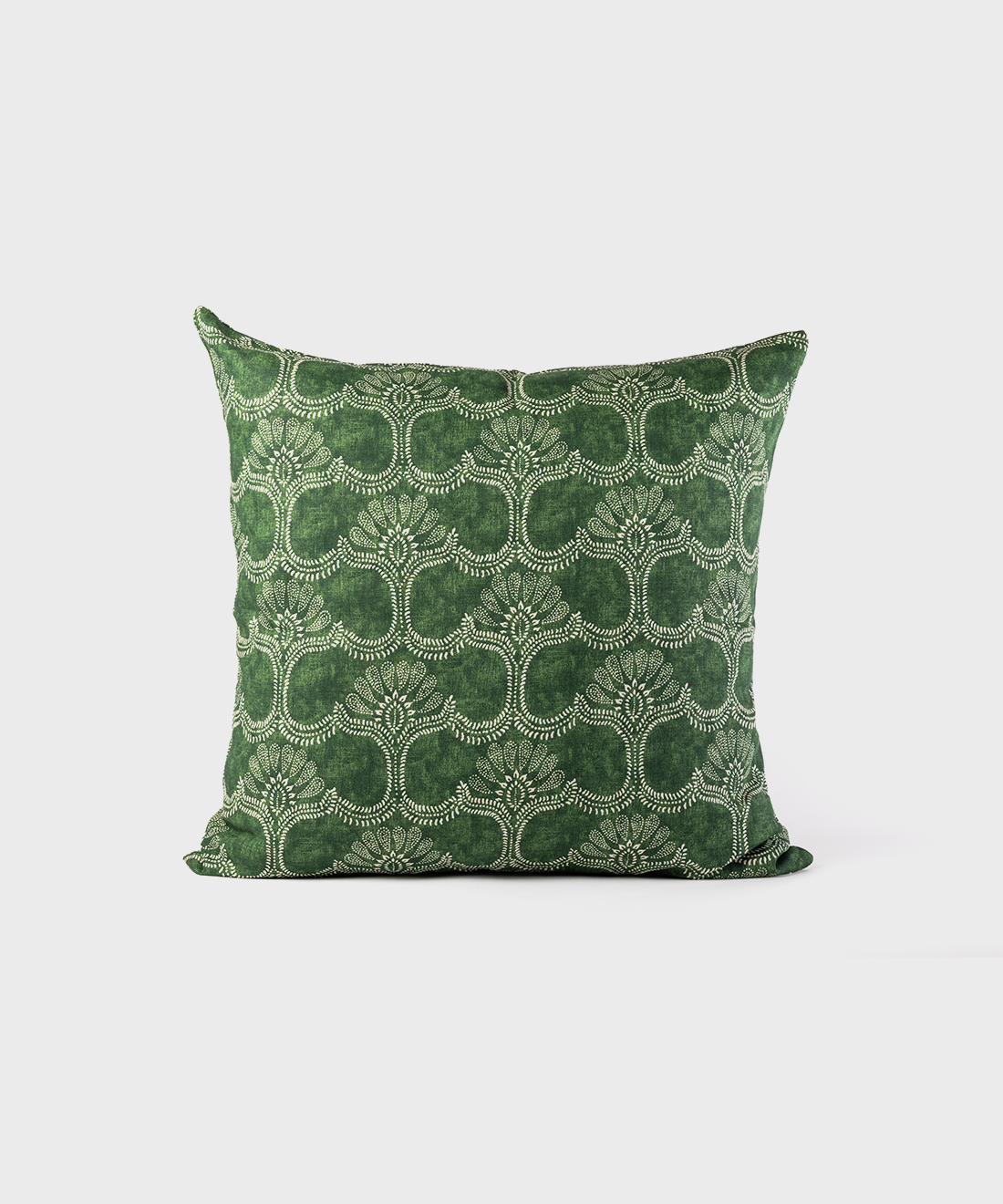 Arabesque Scatter Cushion in Green (Linen)
