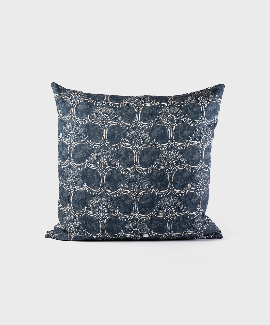 Arabesque Indigo Scatter Cushion (Linen)