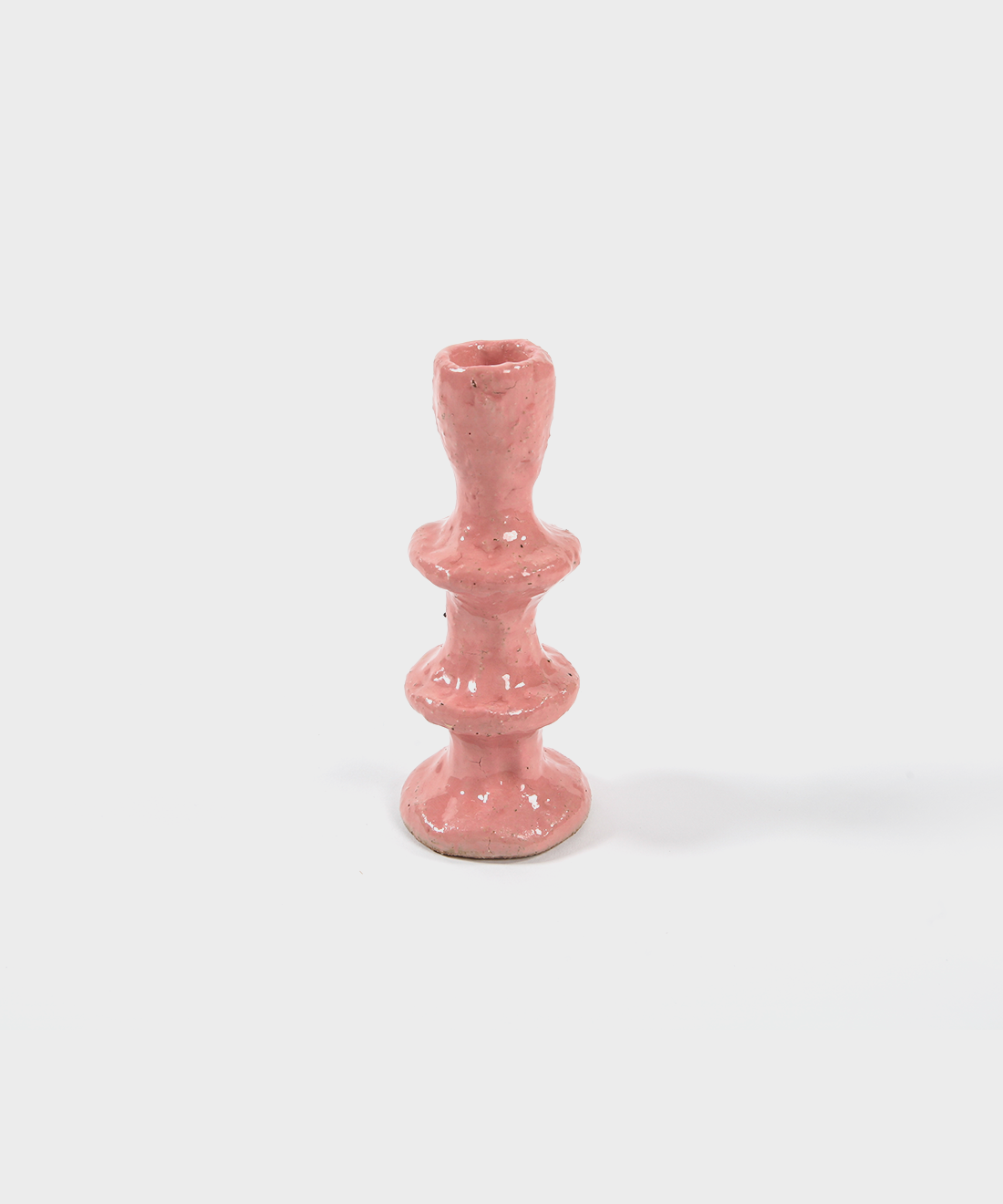 Wonky Candlesticks in Dusty Pink