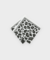 Printed Paper Napkins in Black Leopard