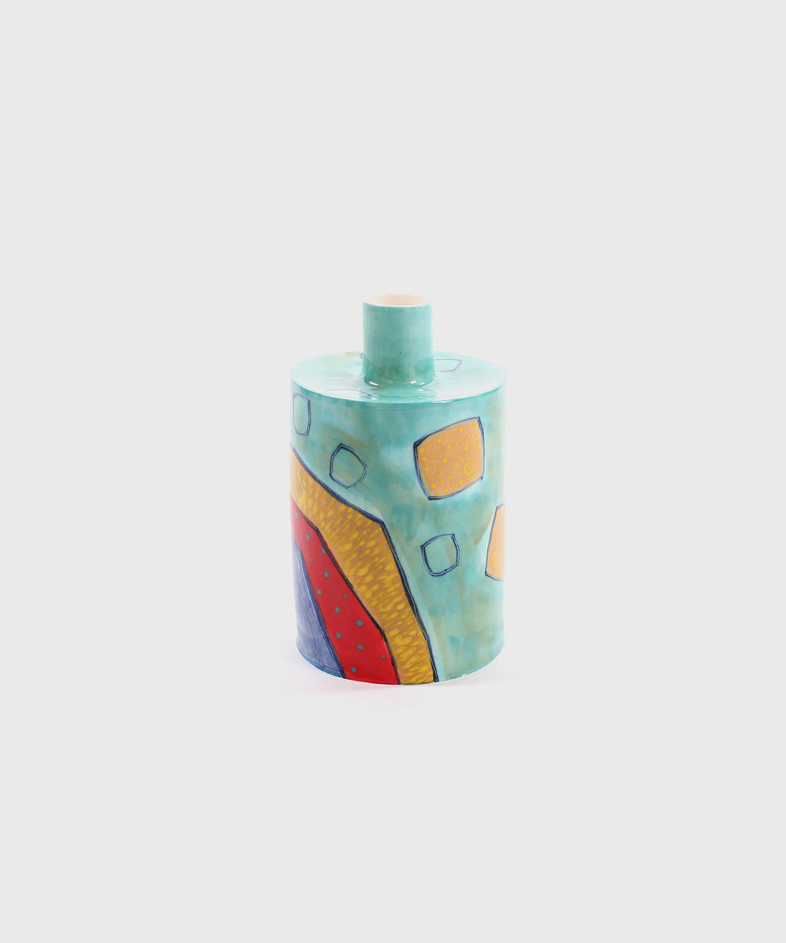 Small Colourful Porcelain Vase, 4