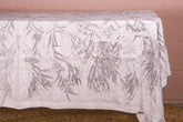 Natural Botanical Print Bed Throw