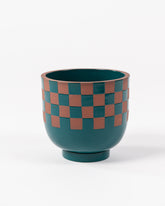 Terracotta and Check Pots