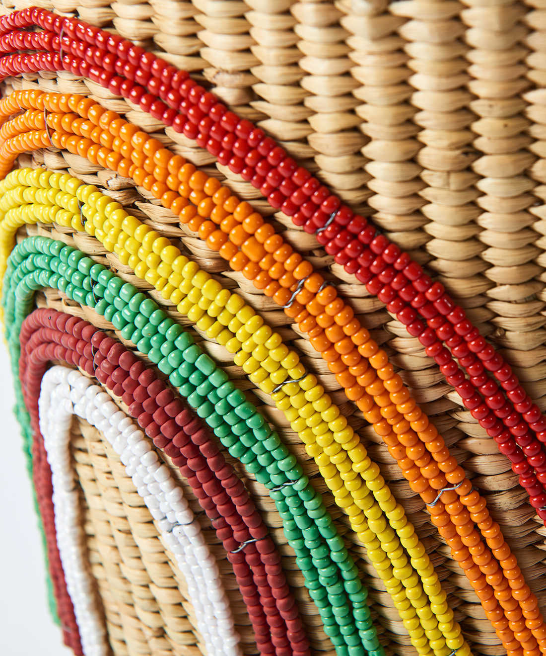 Rainbow Aringa Tanzanian Weave basket