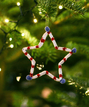Knitted Star Decorations